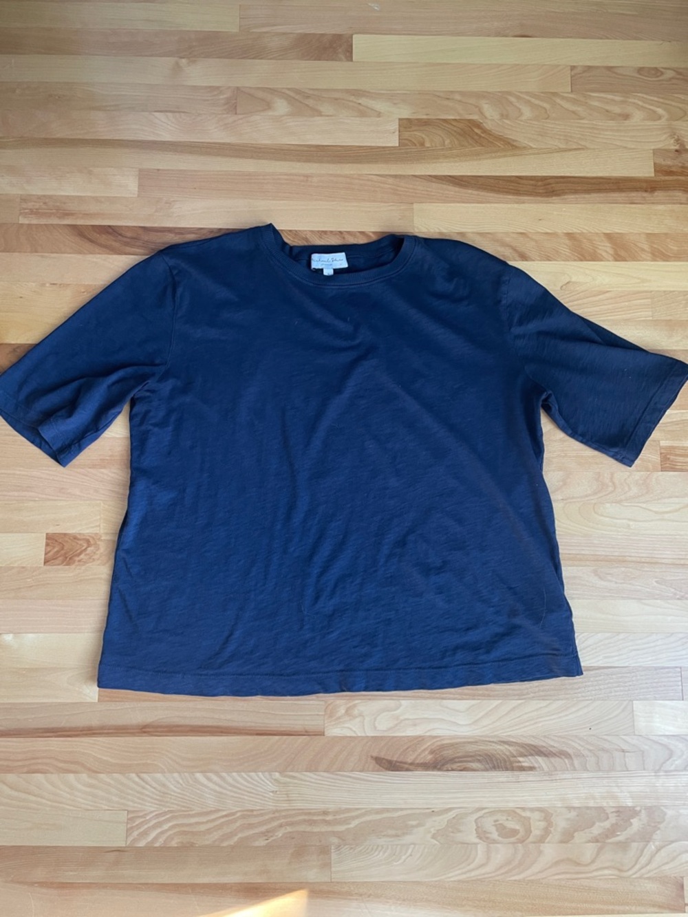 Michael Stars Navy Short-Sleeve Crew Neck Shirt Size Small